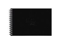Rhodia Touch Watercolor Book, papier 100% coton grain satiné 300g - A5 paysage, 40 pages - Noir
