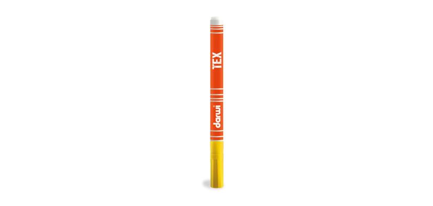 DARWI Marqueur Peinture Textile Pointe Conique Fine 1mm - Jaune or