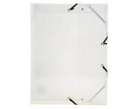 Elasticated PP Filing Box Crystal 60mm Spine A4 - Crystal