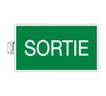 Panneau PVC adhésif antidérapant Sortie 35x20 cm - Vert