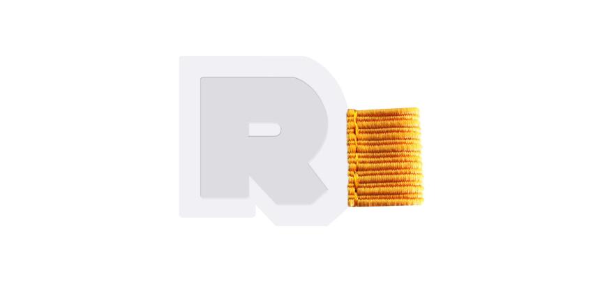 Rhodiarama porte-stylo autoadhésif 4x3 cm pour blocs carnets et agendas - Blanc