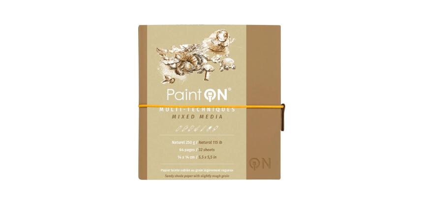 PaintON Naturel carnet cousu 32F 14x14cm 250g - Beige
