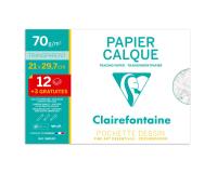Papier Calque pochette 12+3F A4 70g