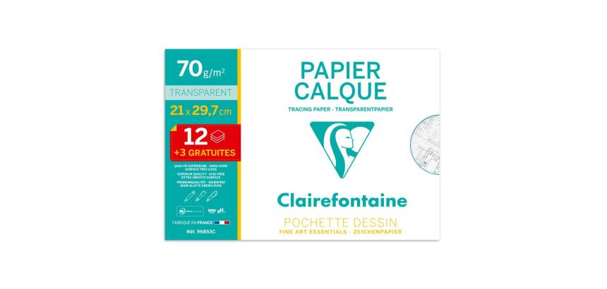 Papier Calque pochette 12+3F A4 70g