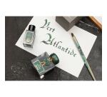 Encre 350 à paillettes dorées et argentées 15ml  - Vert Atlantide