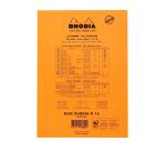 Bloc agrafé Rhodia N°16 14,8x21 cm 80 feuillets ligné avec marge 80g - Orange