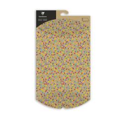 Pochette cadeau 30x40cm Pois Multicolors - Multicolore