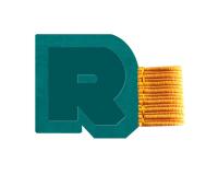 Rhodiarama porte-stylo autoadhésif 4x3 cm pour blocs carnets et agendas - Paon