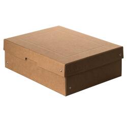 Caja de almacenamiento PureBox Naturaleza de Exacompta A4 24 x 32 x 10 cm de alto - Marrón