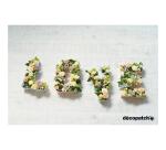 Petite lettre L 12cm - Blanc