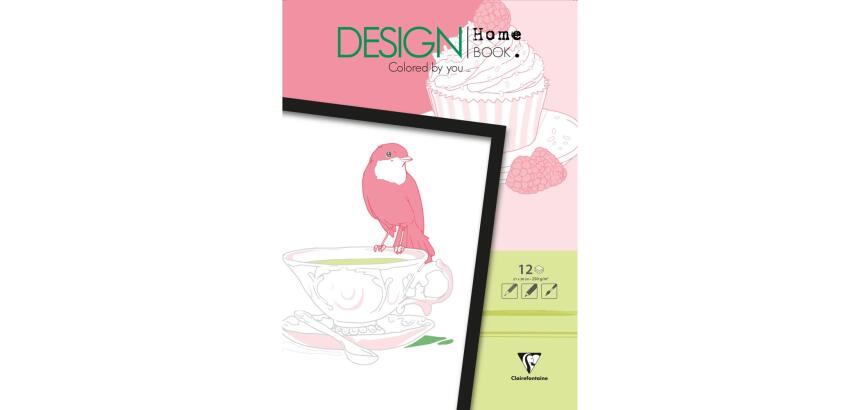DESIGN HOME BOOK, Bloc de 12 feuilles 250g/m2 au format 21x30cm