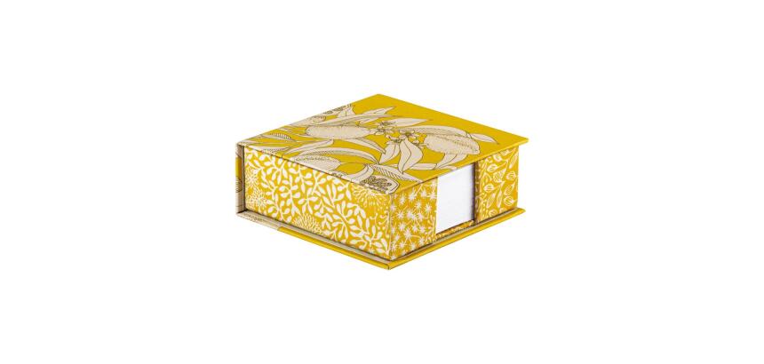 Jardin des Sens, Bloc cube 11x11x4cm contenant 300 feuillets unis 9,8x9 ,8 cm