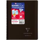 Carnet reliure intégrale enveloppante Koverbook A5 160 pages ligné couverture polypropylène transparent - Assortis