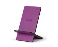 Rhodiarama support pour téléphone mobile simili cuir italien 13x8x8,5 cm - Violet