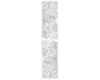 Echarpe 100% soie - 180x43cm Katleya - Blanc