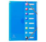 Trieur extensible en polypropylène 8 compartiments IDERAMA PP - A4 - Couleurs assorties