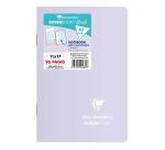 Carnet piqué Koverbook Blush 11x17cm 96 pages petits carreaux couverture polypropylène opaque bicolore Couleur aléatoire - Assortis