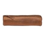 KLEO-PATHRA CUIR Trousse ronde Ø5,5x22 cm Bronze