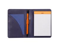 Rhodiarama livret porte-bloc N°12 pour bloc ou carnet format B7 - Bleu nuit
