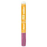 DARWI Marqueur Peinture Textile Pailletée Pointe Conique Fine 2mm - Rose