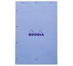 Rhodia bloc agrafé COULEURS N°20 Seyès 80 feuillets microperforés et perforés 4 trous, couvertures assorties - Assortis