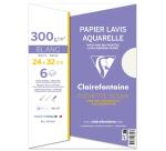 Lavis Aquarelle pochette 6F 24x32cm 300g