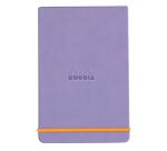 Rhodiarama Webnotepad rembordé rigide A5 192 pages ligné microperforé papier ivoire 90g fermeture élastique - Iris