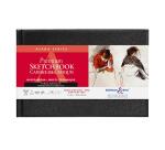 Alpha Series carnet rembordé rigide 62F 22,9x15,2cm 150g - Blanc