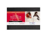 Alpha Series carnet rembordé rigide 62F 22,9x15,2cm 150g - Blanc