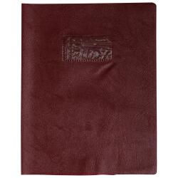 Protège-cahiers grain cuir PVC 22/100ème 17x22 cm