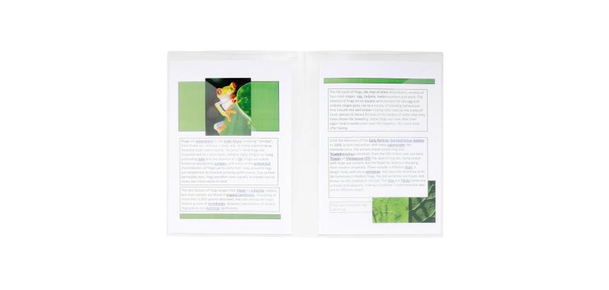 Chemise double poche polypropylène semi rigide 4/10e - A4