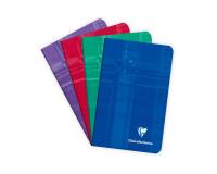 Carnet piqué 7,5x12cmcm 48 pages petits carreaux - Assortis