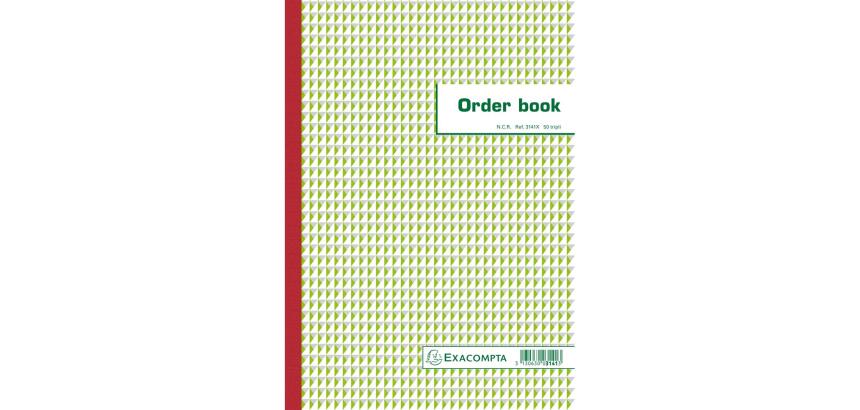 Orderbook ligné 29,7x21cm 50 feuillets triple autocopiant
