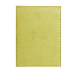 Rhodiarama porte-bloc avec porte-crayon + bloc N°12 ligné - Anis