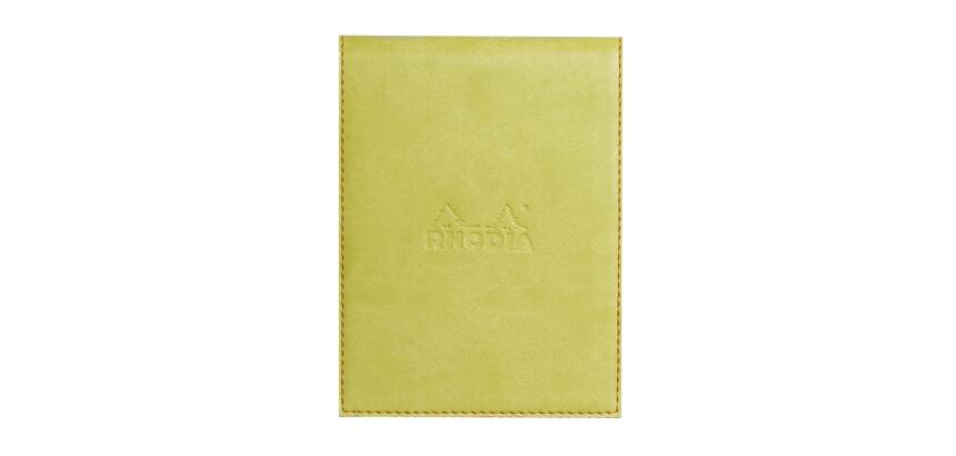 Rhodiarama porte-bloc avec porte-crayon + bloc N°12 ligné - Anis