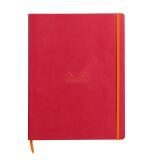 Rhodiarama cahier souple A4+ 160 pages ligné papier ivoire 90g - Framboise