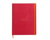 Rhodiarama cahier souple A4+ 160 pages ligné papier ivoire 90g - Framboise