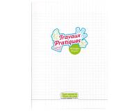 Cahier Travaux Pratiques piqué 8000 POLYPRO A4 96 pages grands careaux + uni 90 g - Incolore