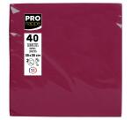 Paquet de 40 serviettes micro-gaufrées ouate 2 plis - 38x38 cm