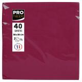 Paquet de 40 serviettes micro-gaufrées ouate 2 plis - 38x38 cm
