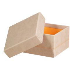 Rhodiarama set 5 boîtes gigognes simili cuir italien 44x34x16 cm