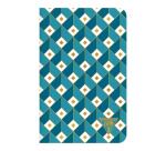 Carnet piqûre textile Neo Deco Collection Mi-Saison 11x17 cm 96 pages ligné motifs assortis papier ivoire - Assortis