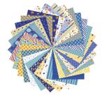 Origami Paper, Sea, 20x20cm, 60F, 70g - Multicolore