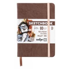 DFY Sketchbook A6 80F 140g - Brun