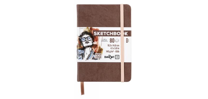 DFY Sketchbook A6 80F 140g - Brun