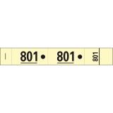 Carnet de 50 tickets vestiaires numérotés de 3 volets (dont 2 volets avec trous) - Format 20x3 cm