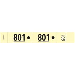 Carnet de 50 tickets vestiaires numérotés de 3 volets (dont 2 volets avec trous) - Format 20x3 cm