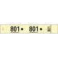 Carnet de 50 tickets vestiaires numérotés de 3 volets (dont 2 volets avec trous) - Format 20x3 cm