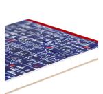 Le Mur des Je t'aime, Bloc entoilé entête A6 10,5x14,8 cm, 70 feuillets, ligné