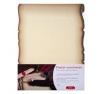 5 feuilles découpées effet parchemin A4 - ivoire